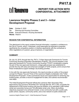 Irgrove-Grassways Revitalization – Initial Development Proposal