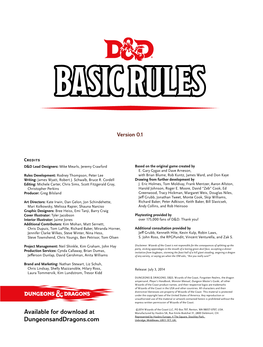 D&D Basic Rules