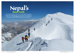Best Trek in the 100Th Edition of Adventure Travel, Nepal’S Tough Yet Spectacular Dhaulagiri Circuit Was Named Our Number One Trek in the World