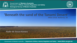 'Beneath the Sand of the Tanami Desert'