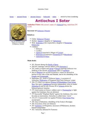 Antiochus I Soter