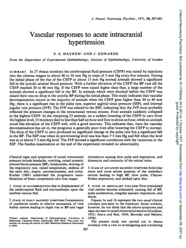 Vascular Responses to Acute Intracranial Hypertension