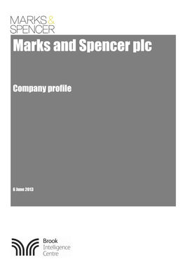 Marks & Spencer Company Profile
