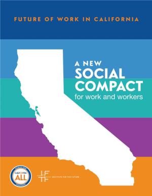 A NEW SOCIAL COMPACT for Work and Workers