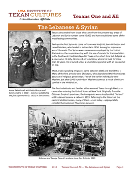 The Lebanese & Syrian