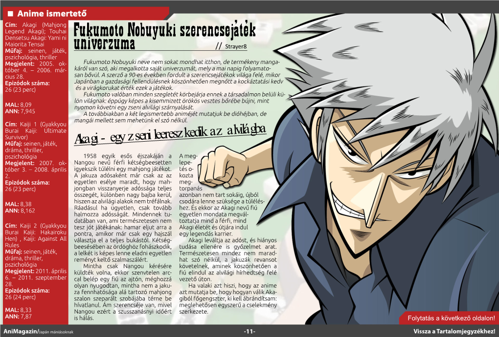 Animagazin 1. Sz. (2014. Január 28.)