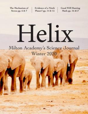 Milton Academy's Science Journal Winter 2020