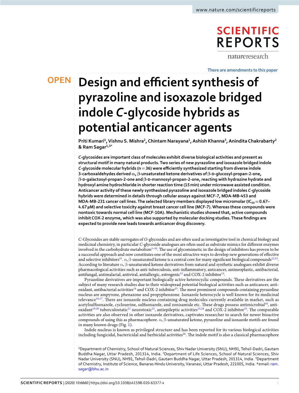 Design and Efficient Synthesis of Pyrazoline and Isoxazole Bridged