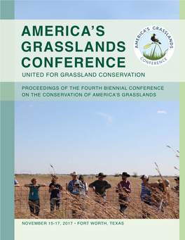 2017 America's Grasslands Conference Proceedings