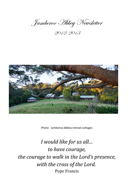 Jamberoo Abbey Newsletter 2012-2013