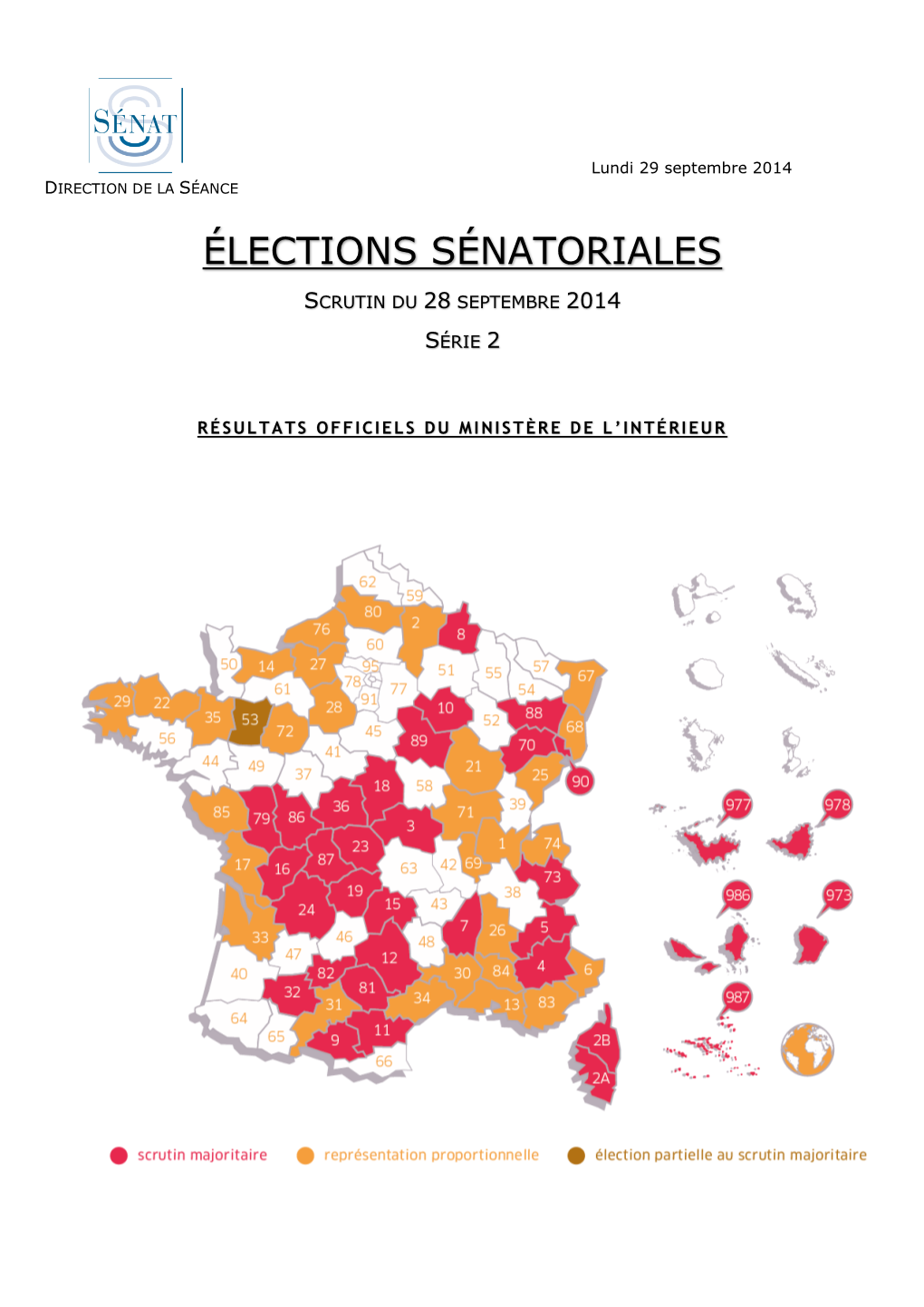 Élections Sénatoriales