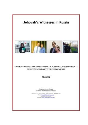 Jehovah's Witnesses in Russia