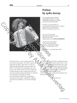 Samples Play Accordion Vol. 1 Copyright 2012 by AMA Musikverlag