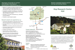 Hop Research Center Hüll Main Fi Elds of Research in the Heart of the Hallertau