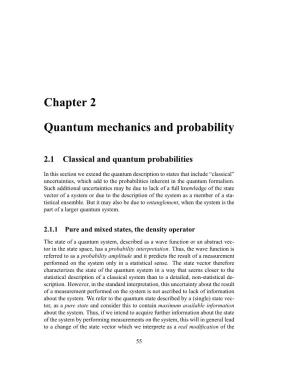 Chapter 2 Quantum Mechanics and Probability
