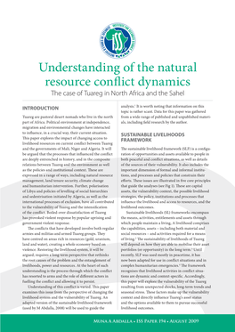 Understanding of the Natural Resource Conflict Dynamics