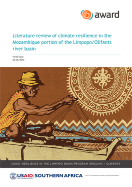 Literature Review of Climate Resilience in the Mozambique Portion of the Limpopo/Olifants River Basin