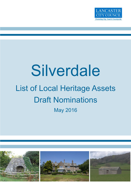 List of Local Heritage Assets Draft Nominations May 2016