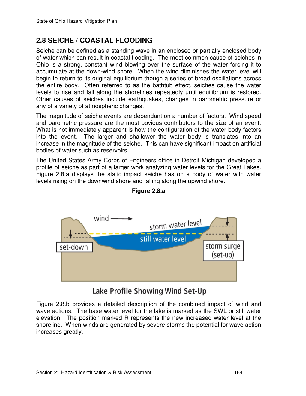 2.8 SEICHE / COASTAL FLOODING Seiche Can Be Defined As a Standing Wave in an Enclosed Or Partially Enclosed Body of Water Which Can Result in Coastal Flooding