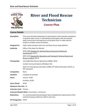 River and Flood Rescue Technician