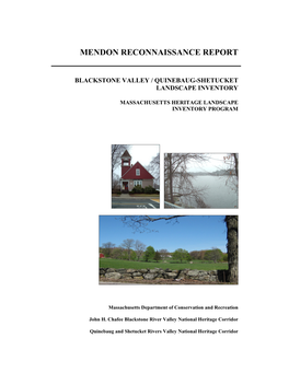 Mendon Reconnaissance Report