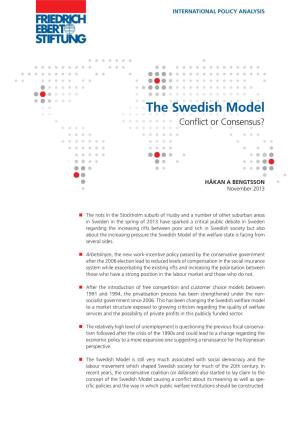 The Swedish Model : Conflict Or Consensus?