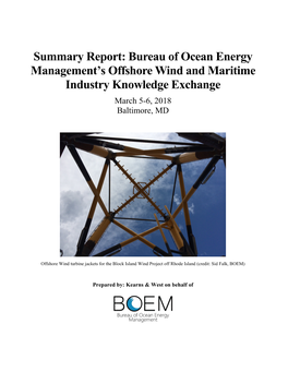 Offshore Wind and Maritime Industry Knowledge Exchange