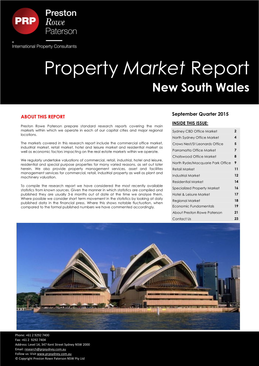 Property Market Report New South Wales