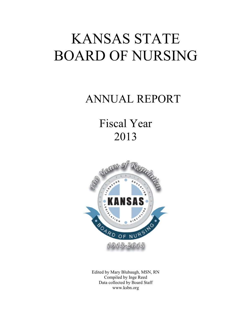 ANNUAL REPORT Fiscal Year 2013