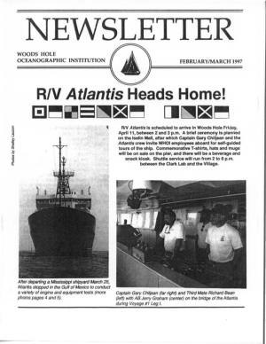 R/V Atlantis Heads Home! 1EI~~8~~~ [I~~~