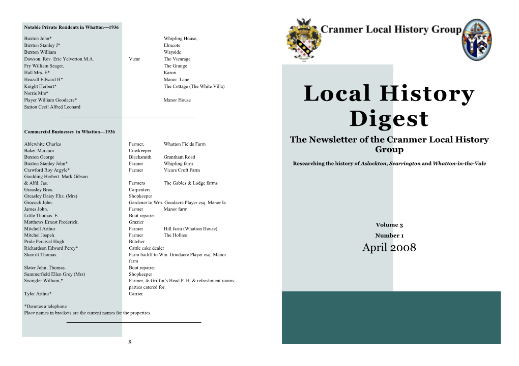 Local History Digest