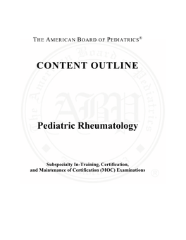 Rheumatology