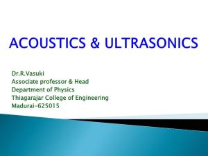 Acoustics & Ultrasonics