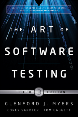 THE ART of SOFTWARE TESTING FFIRS 08/25/2011 11:31:15 Page 2 FFIRS 08/25/2011 11:31:15 Page 3