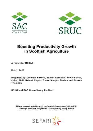 Report on Scottish Agricultural Productivity