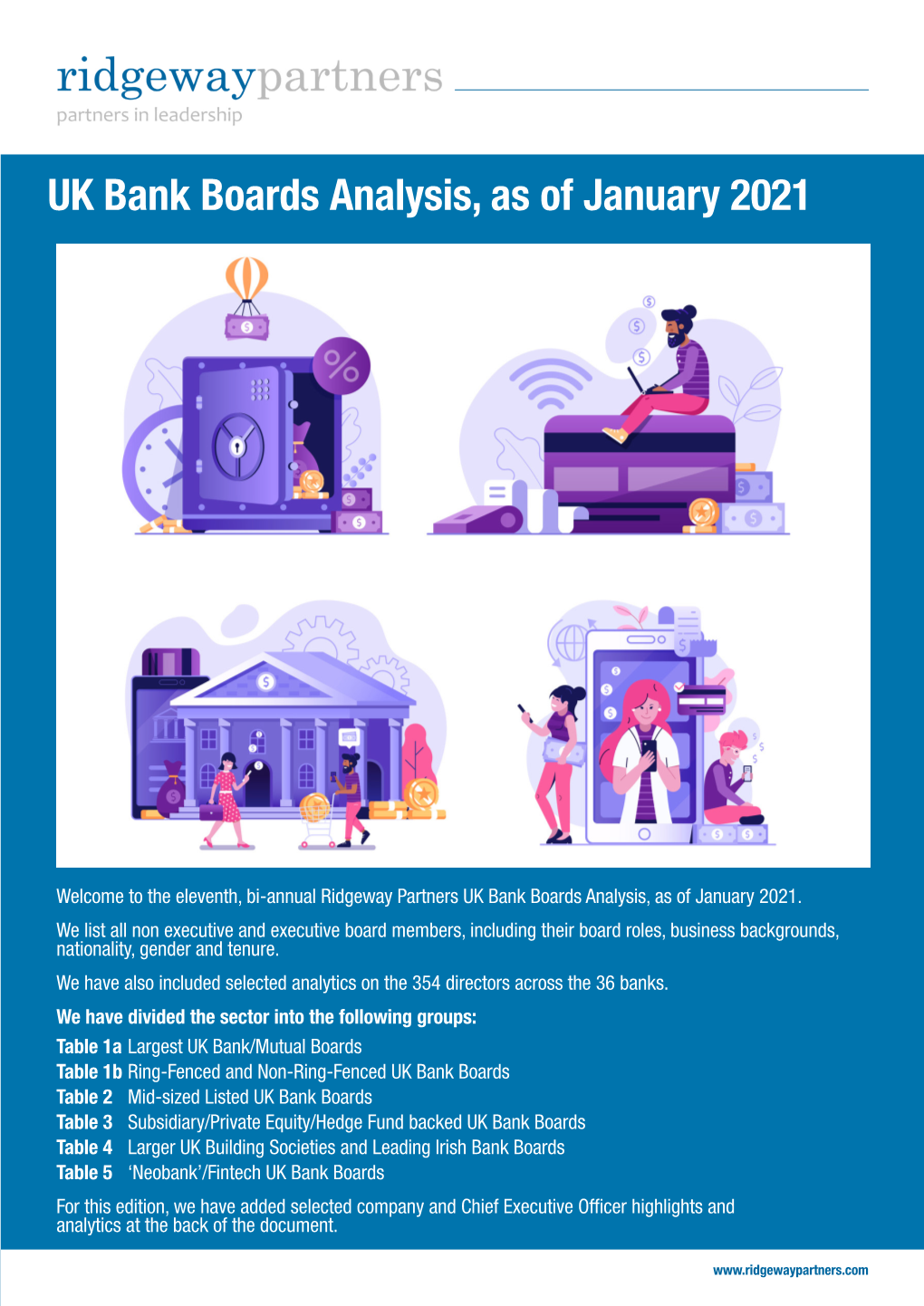 UK Bank Boards Analysis, As of January 2021