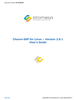 Charon-SSP for Linux – Version 2.0.1 User's Guide