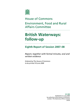British Waterways: Follow-Up