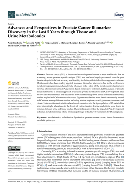 Advances and Perspectives in Prostate Cancer Biomarker Discovery in the Last 5 Years Through Tissue and Urine Metabolomics