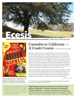 Cannabis in California — a Crash Course by Ross Taylor1, Issue Editor