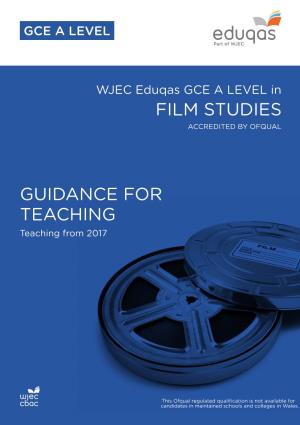 Film Studies Guidance for Teaching