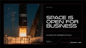 Space Is Open for Business