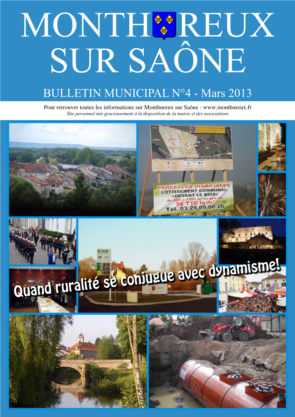 Quand Ruralité Se Conjugue Avec Dynamisme! MONTH REUX SUR SAÔNE BULLETIN MUNICIPAL N°4