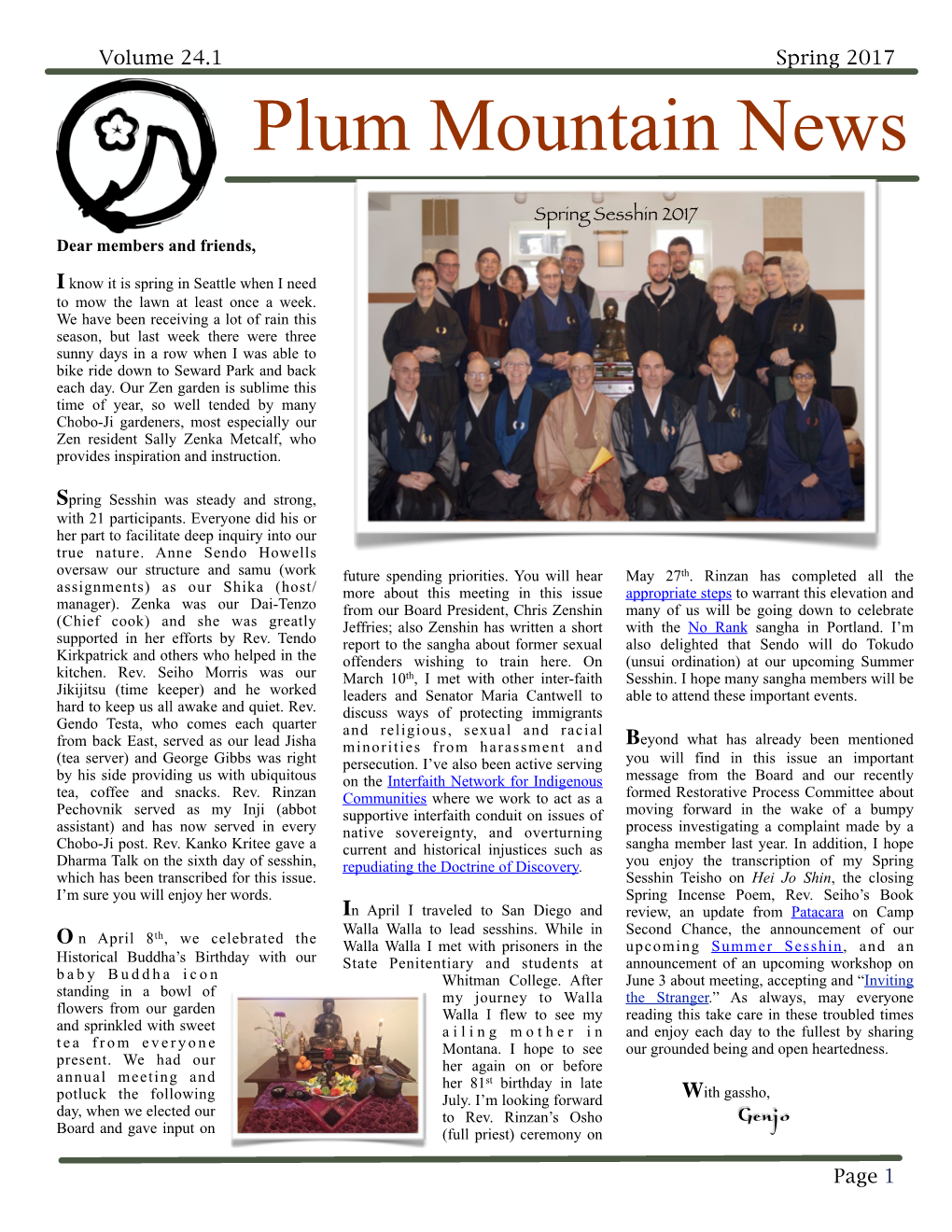 Plum Mountain News