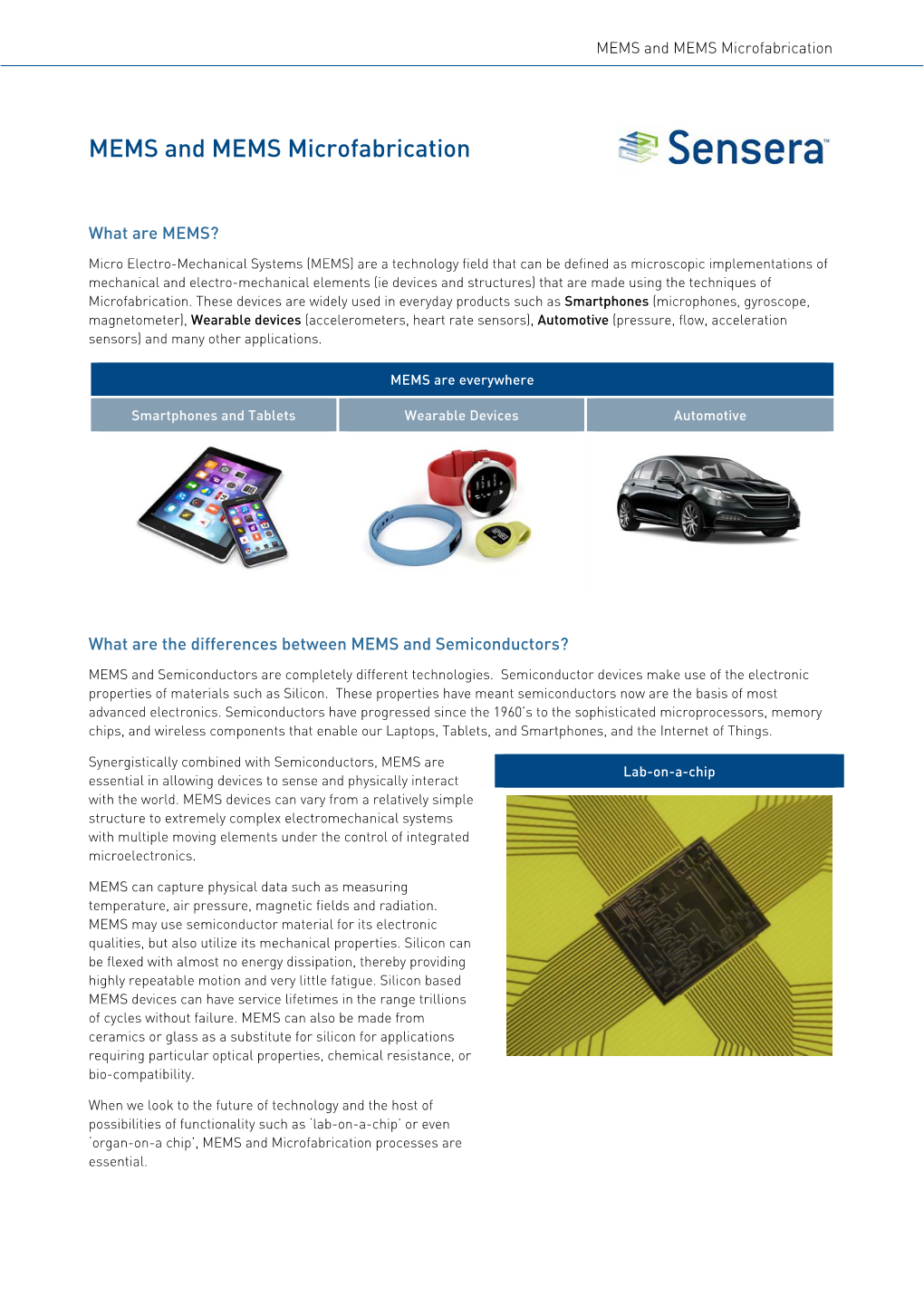 MEMS and MEMS Microfabrication