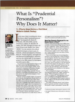 Prudential Personalism" > Why Does It Matter?