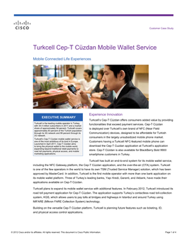 Turkcell Cep-T Cüzdan Mobile Wallet Service
