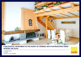 A Delightful Apartment in the Heart of Verbier, with Far-Reaching Views Across the Alps