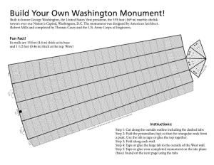 Build the Washington Monument