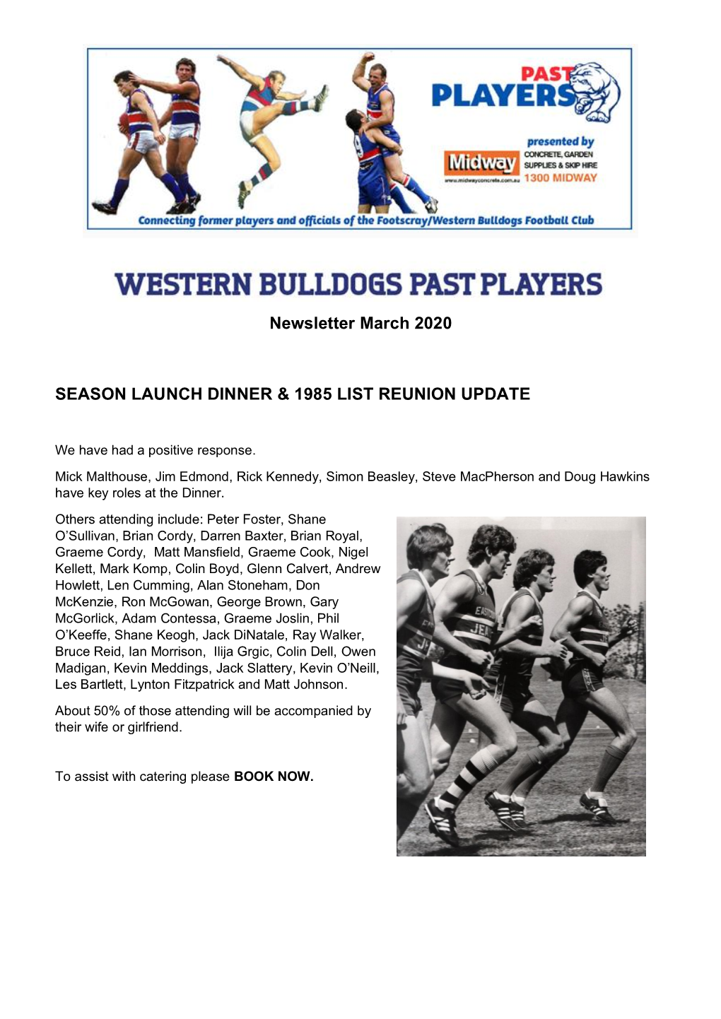 Newsletter March 2020 SEASON LAUNCH